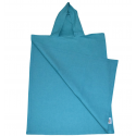 Poncho de plage enfant bleu vert